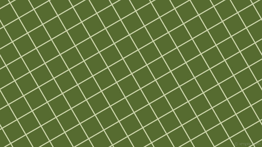 Olive Green Geometric Pattern Wallpaper