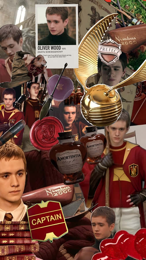Oliver Wood Quidditch Captain Wallpaper