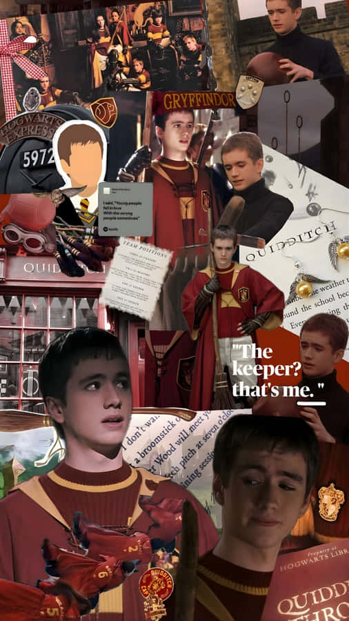 Oliver Wood Quidditch Captain Wallpaper