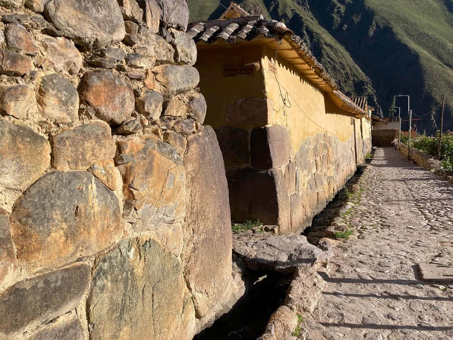 Ollantaytambo Stone Terrace Wallpaper