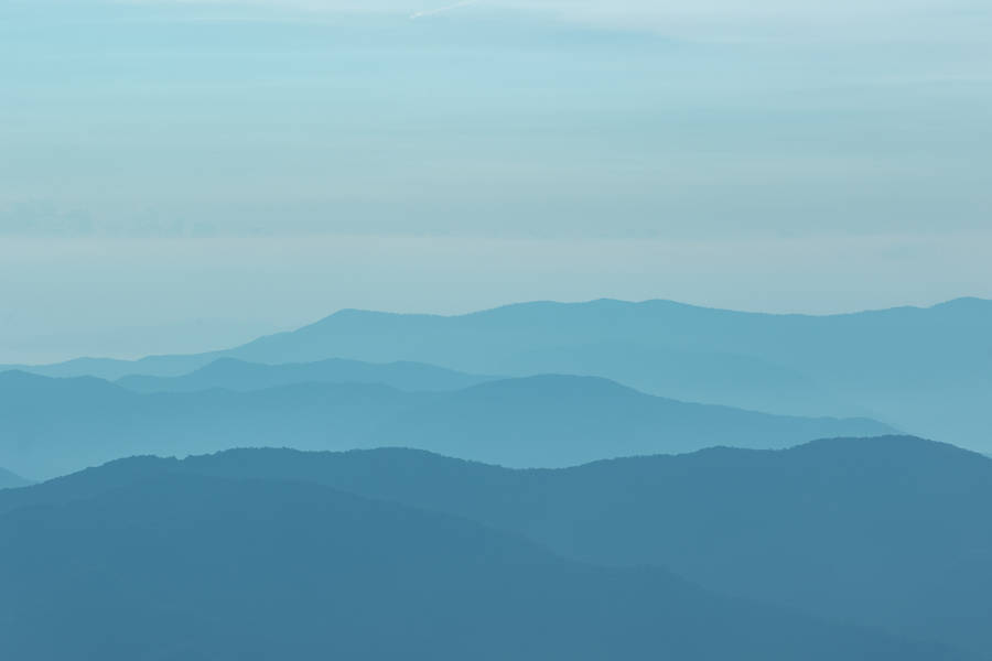 Ombre Blue Teal Mountain Wallpaper