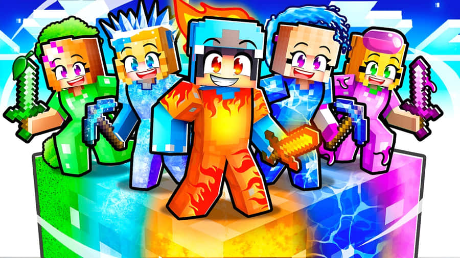 Omz Minecraft Characters Wallpaper