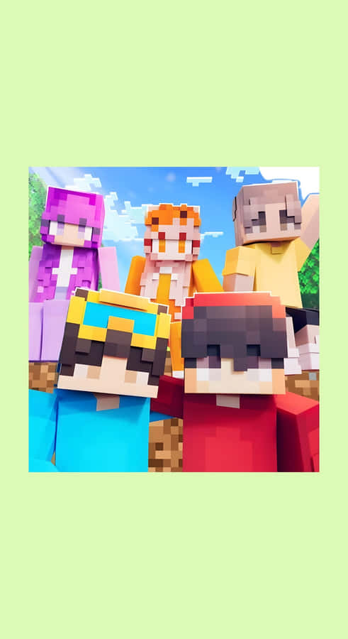 Omz Minecraft Characters Wallpaper