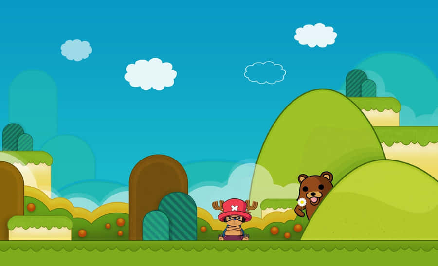 One Piece Cartoon Landscape Wallpaper