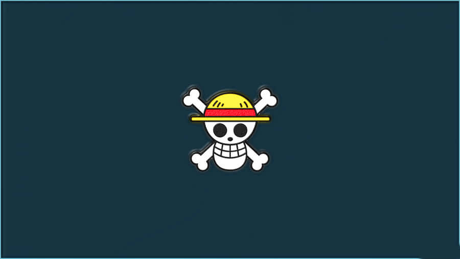 One Piece Chibi Straw Hat Pirates Logo Wallpaper