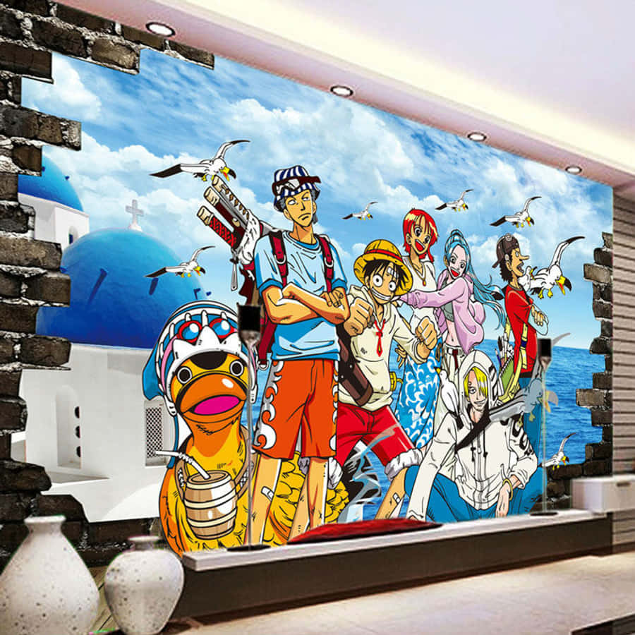 One Piece Japan Anime Bedroom Wall Wallpaper