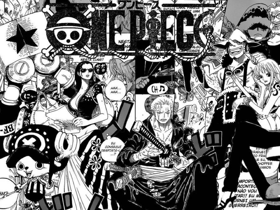 One Piece Manga Panel Cover Wallpaper
