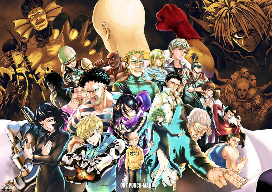 One Punch Man Season 2 Saitama And Garou Face Off Wallpaper