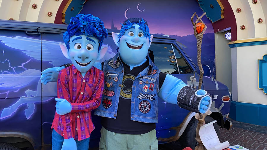 Onward Ian And Barley Mascot Wallpaper