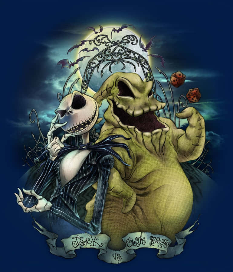 Oogie Boogie And Jack Skellington Wallpaper