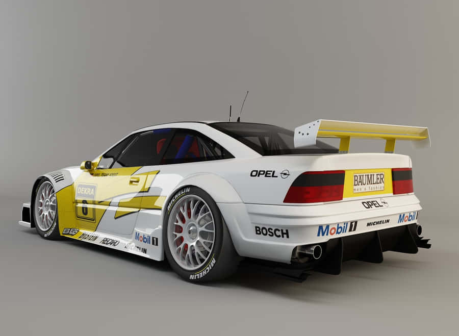 Opel Calibra In Vibrant Red Wallpaper