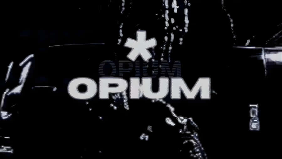 Opium Brand Logo Wallpaper