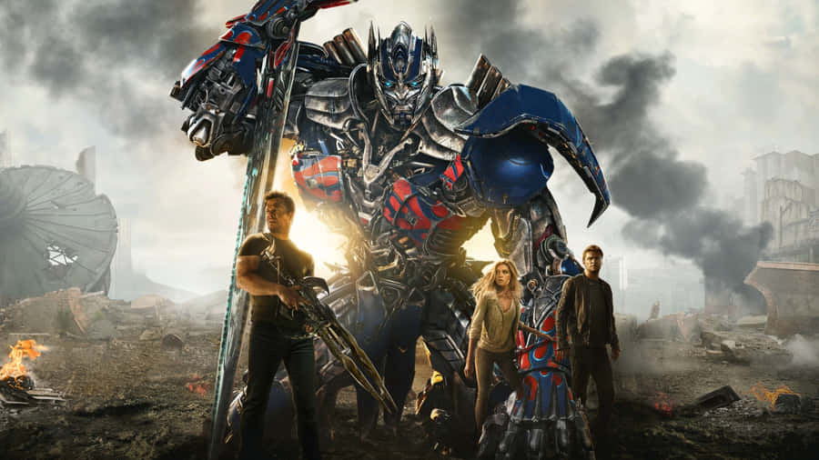 Optimus Prime And Allies Wallpaper