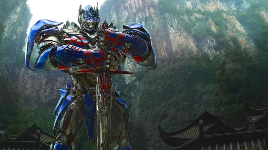 Optimus Prime Heroic Stance Wallpaper