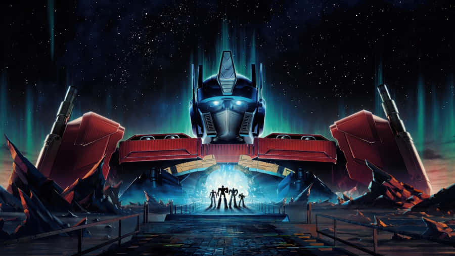 Optimus Prime Heroic Stance Wallpaper