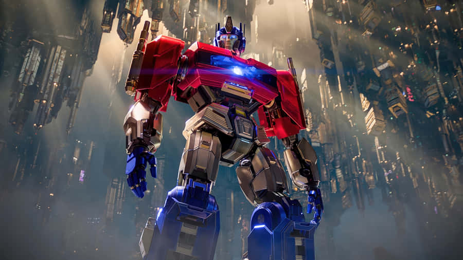 Optimus Prime Heroic Stance Wallpaper