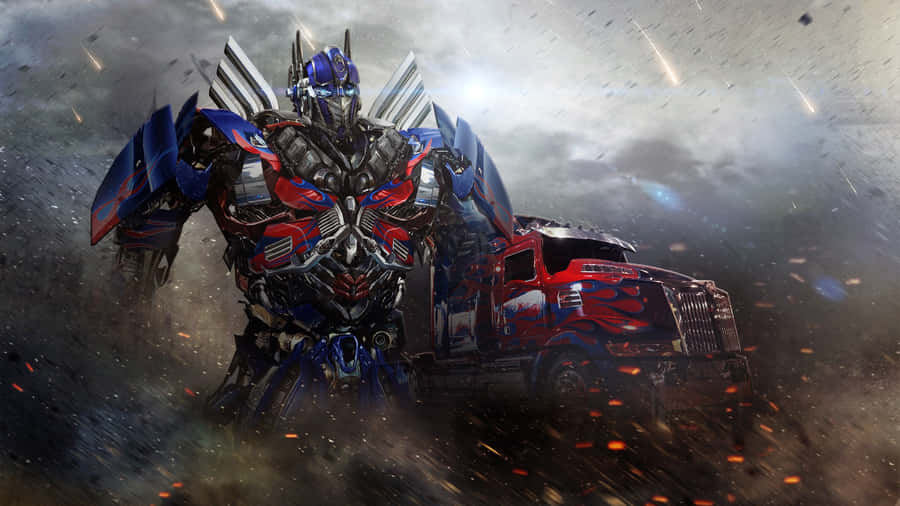 Optimus Prime Heroic Stance Wallpaper