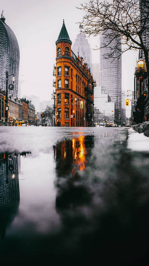 Orange Castle Street Photography Hd Phone Wallpaper