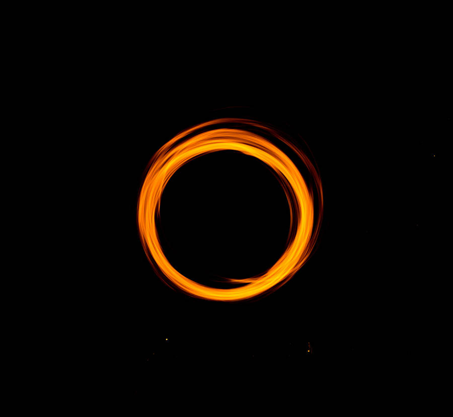Orange Circle Portal Wallpaper