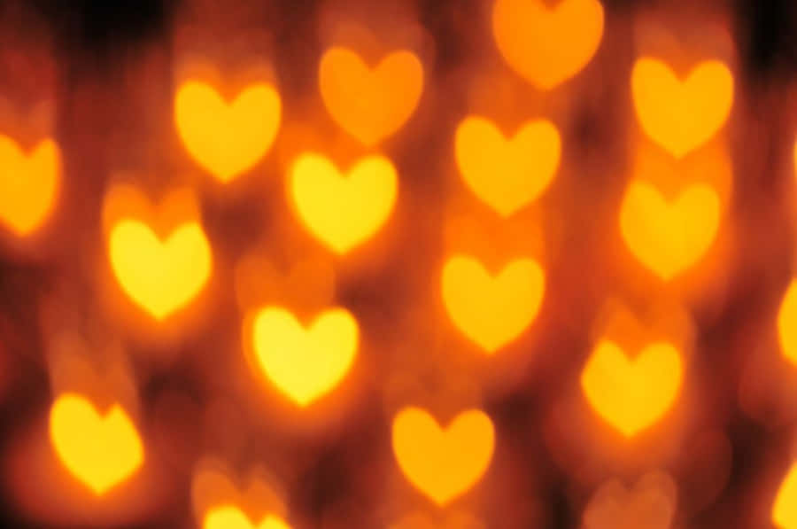 Orange Heart Wallpaper Wallpaper