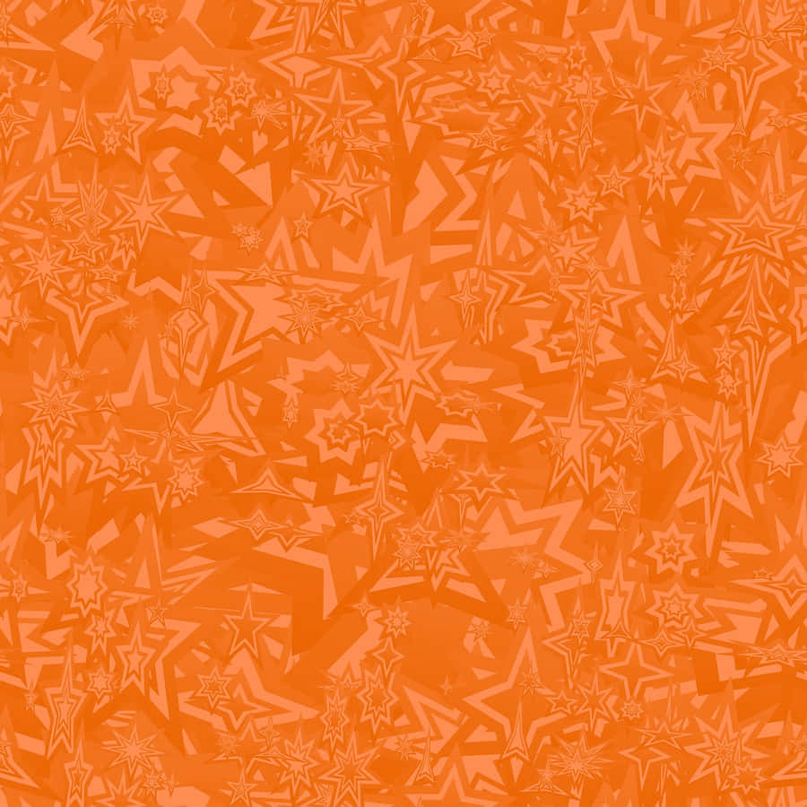Orange Starry Background With Stars Wallpaper