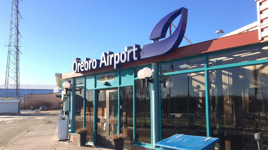 Orebro Airport Entrance Sweden Wallpaper