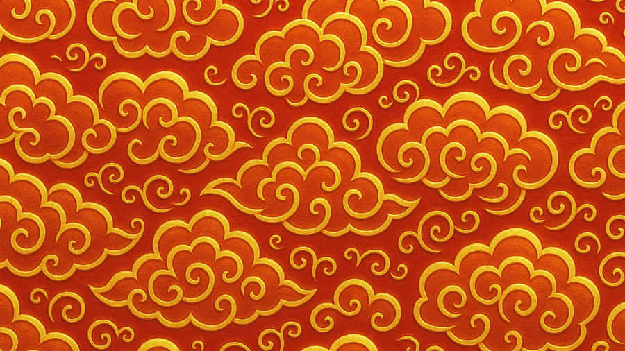 Oriental Cloud Pattern Wallpaper