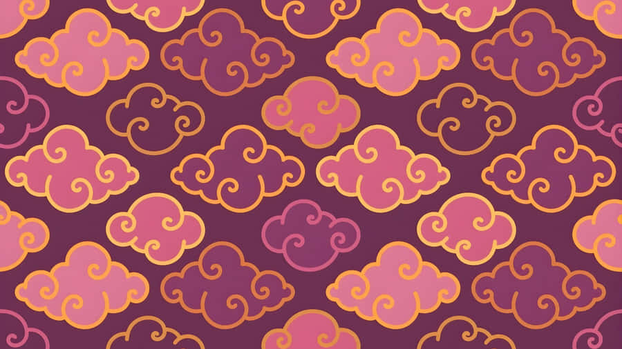 Oriental Cloud Pattern Design Wallpaper