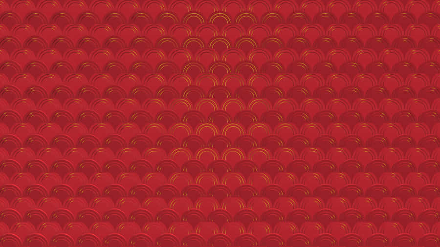 Oriental Red Pattern Design Wallpaper