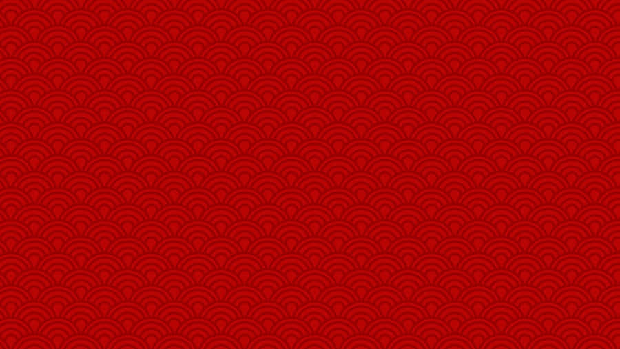 Oriental Red Pattern Design Wallpaper