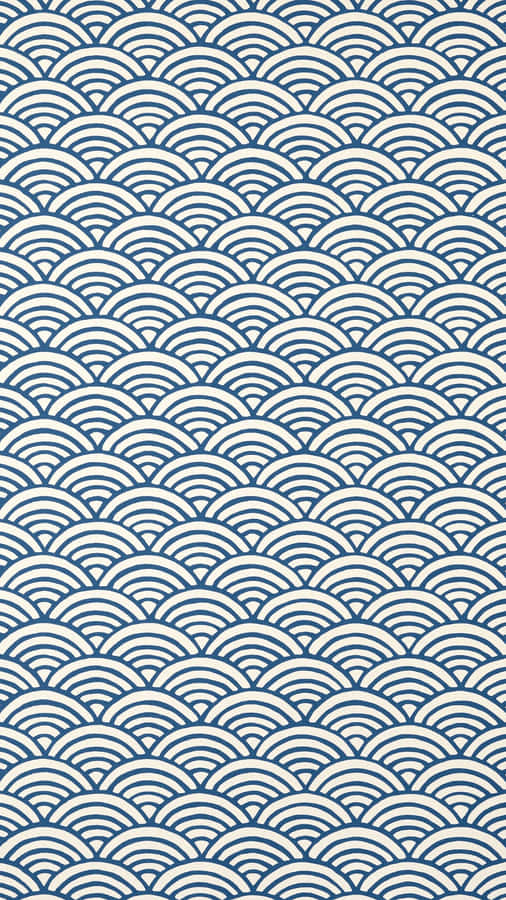 Oriental Wave Pattern Wallpaper