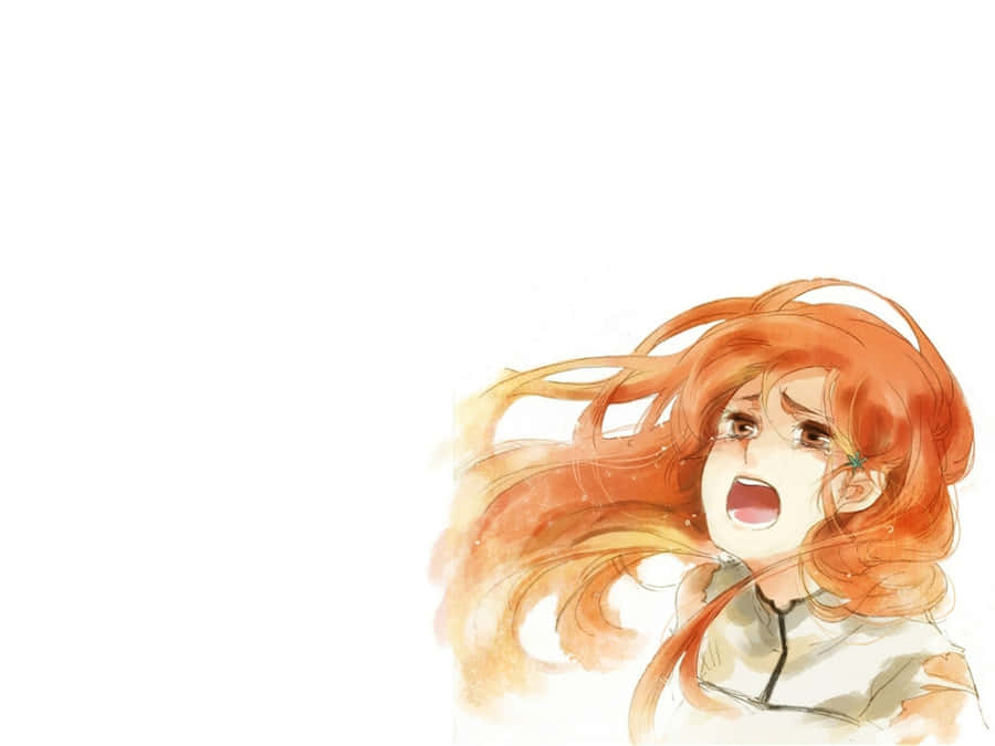 Orihime Inoue In Manga Style Art Wallpaper