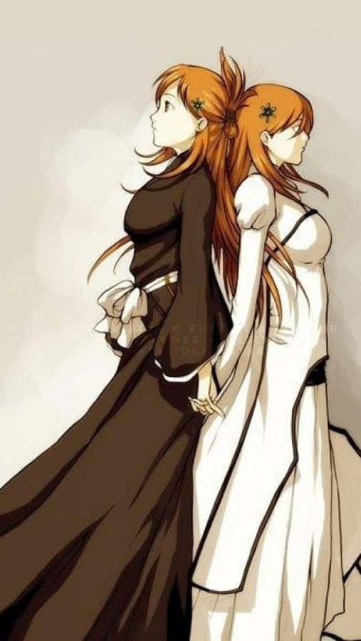 Orihime Inoue Stands Victorious With Her Galaxy Hair Wallpaper