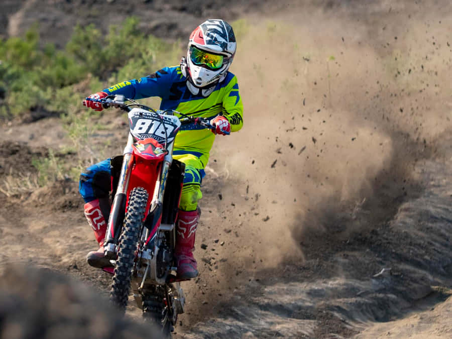 Ornery Motorcycle Rider Wallpaper