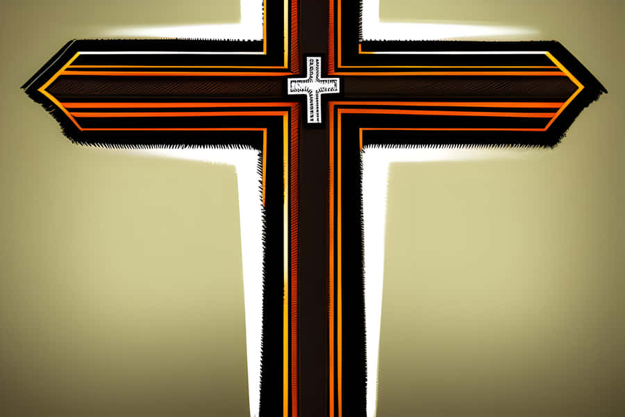 Orthodox Cross Artwork Wallpaper