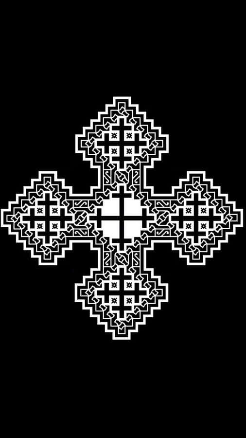 Orthodox Cross Intricate Pattern.jpg Wallpaper