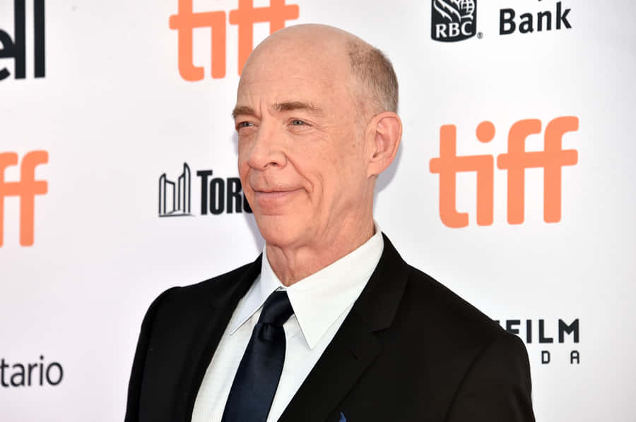 Oscar-winning Actor J.k. Simmons In A Portrayal Of Sophistication Wallpaper