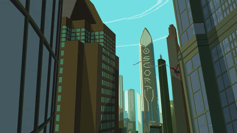 Oscorp Tower Cityscape Wallpaper