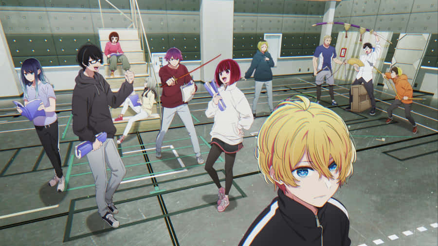 Oshi No Ko 4k Anime Characters Wallpaper