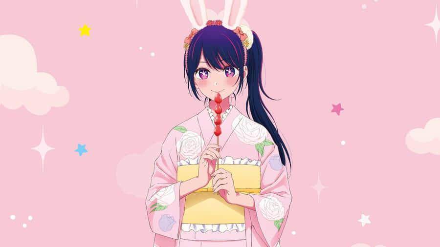 Oshi No Ko Anime Girl Wallpaper