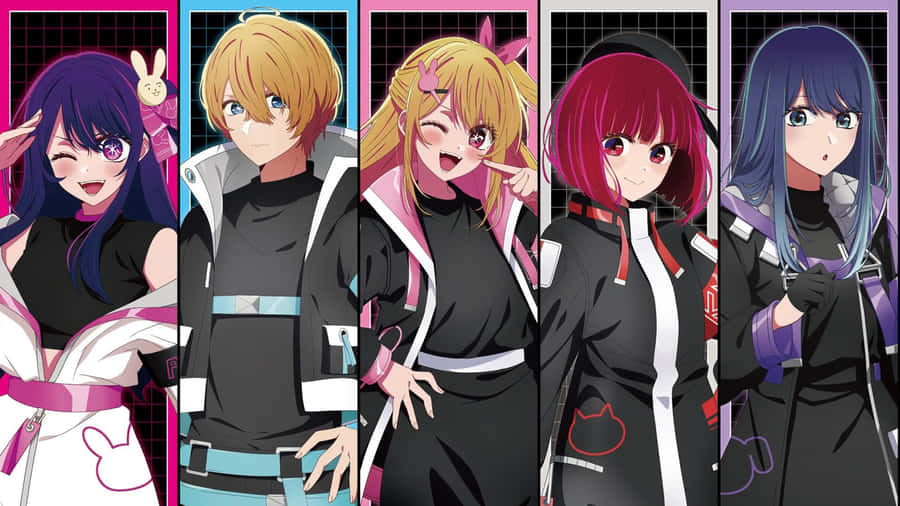 Oshi No Ko Characters 4k Wallpaper