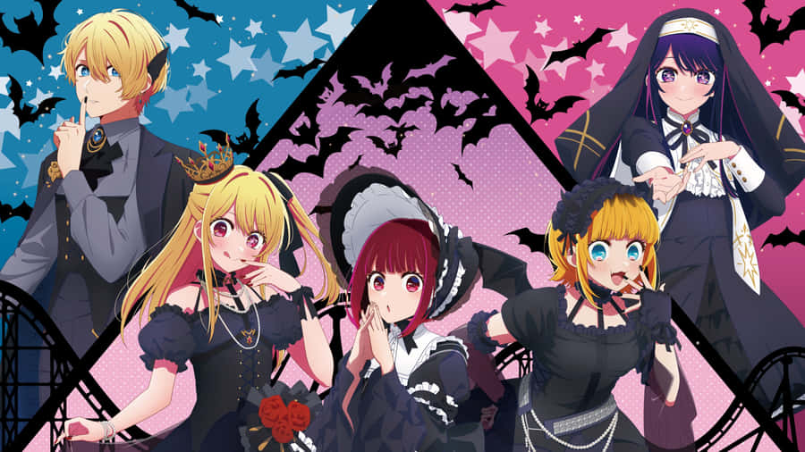 Oshi No Ko Gothic Maidens Wallpaper