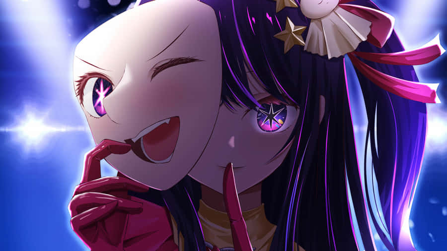 Oshi No Ko Stunning Mask Reveal Wallpaper