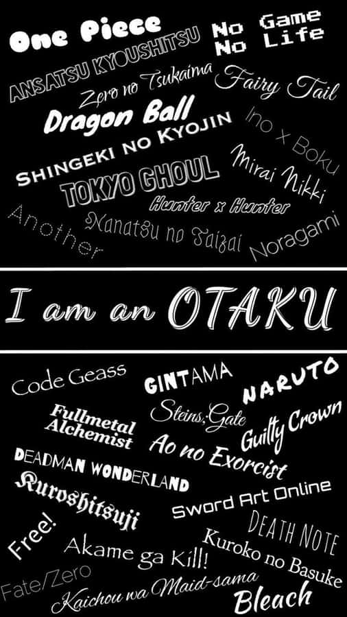 Otaku_ Anime_ Titles_ Collage Wallpaper