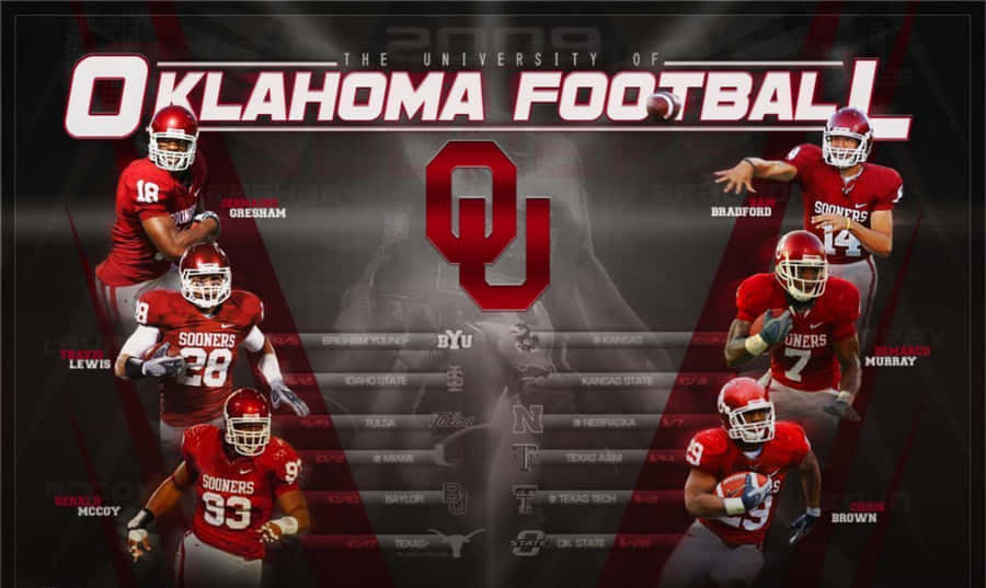 Ou Sooners Player Line Up Wallpaper
