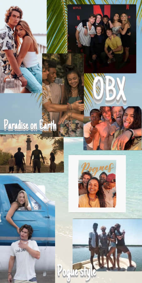 Outer Banks Cast Collagei Phone Wallpaper Wallpaper