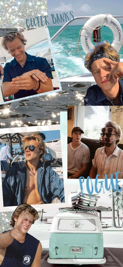 Outer Banks Cast Collagei Phone Wallpaper Wallpaper