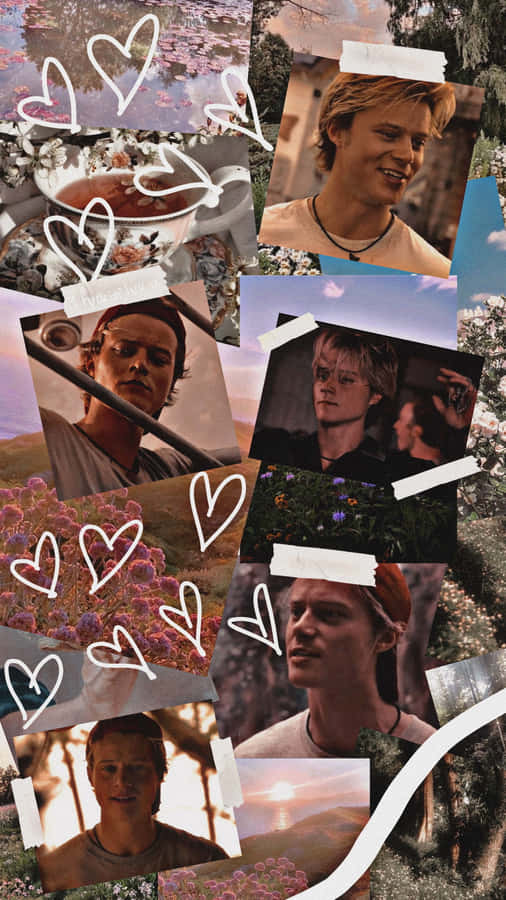 Outer Banks Collagewith Hearts Wallpaper