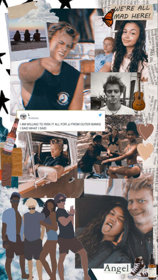 Outer Banks Inspired Collagei Phone Wallpaper Wallpaper