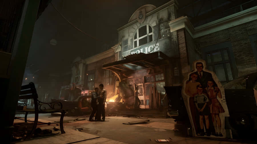 Outlast Trials Dark Asylum Entrance Wallpaper